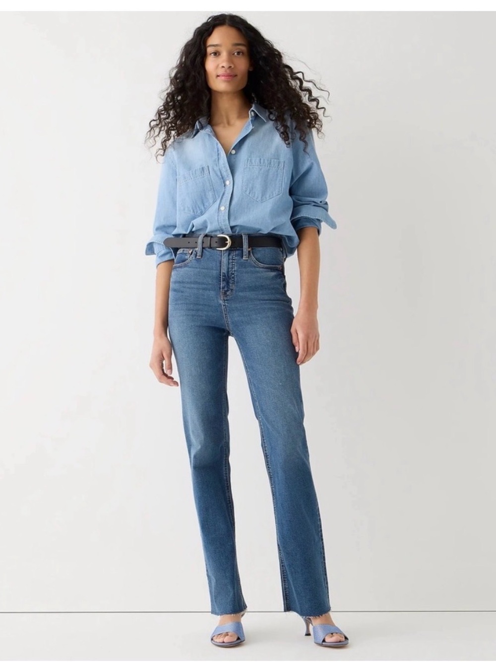 NWT J Crew Retail High-rise slim demi-boot jean in Brookshire wash. Size 32.